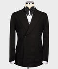Black All Black Stone-Embellished Tuxedo