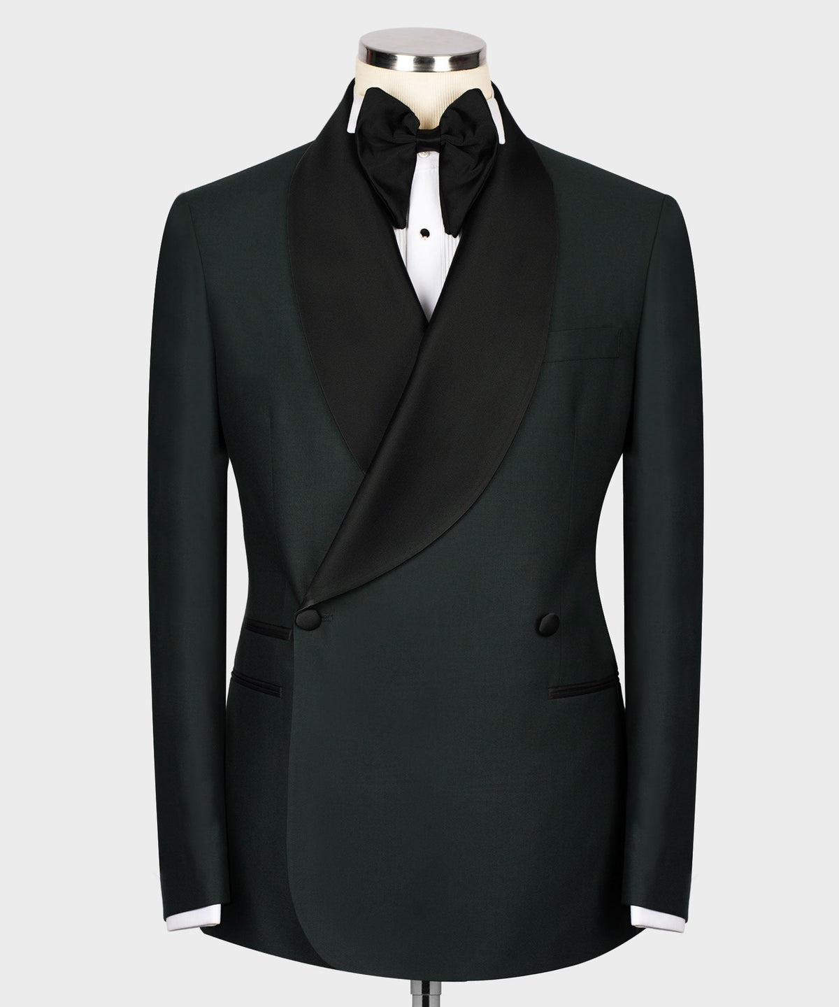Black Collar Green Tuxedo - Style 01