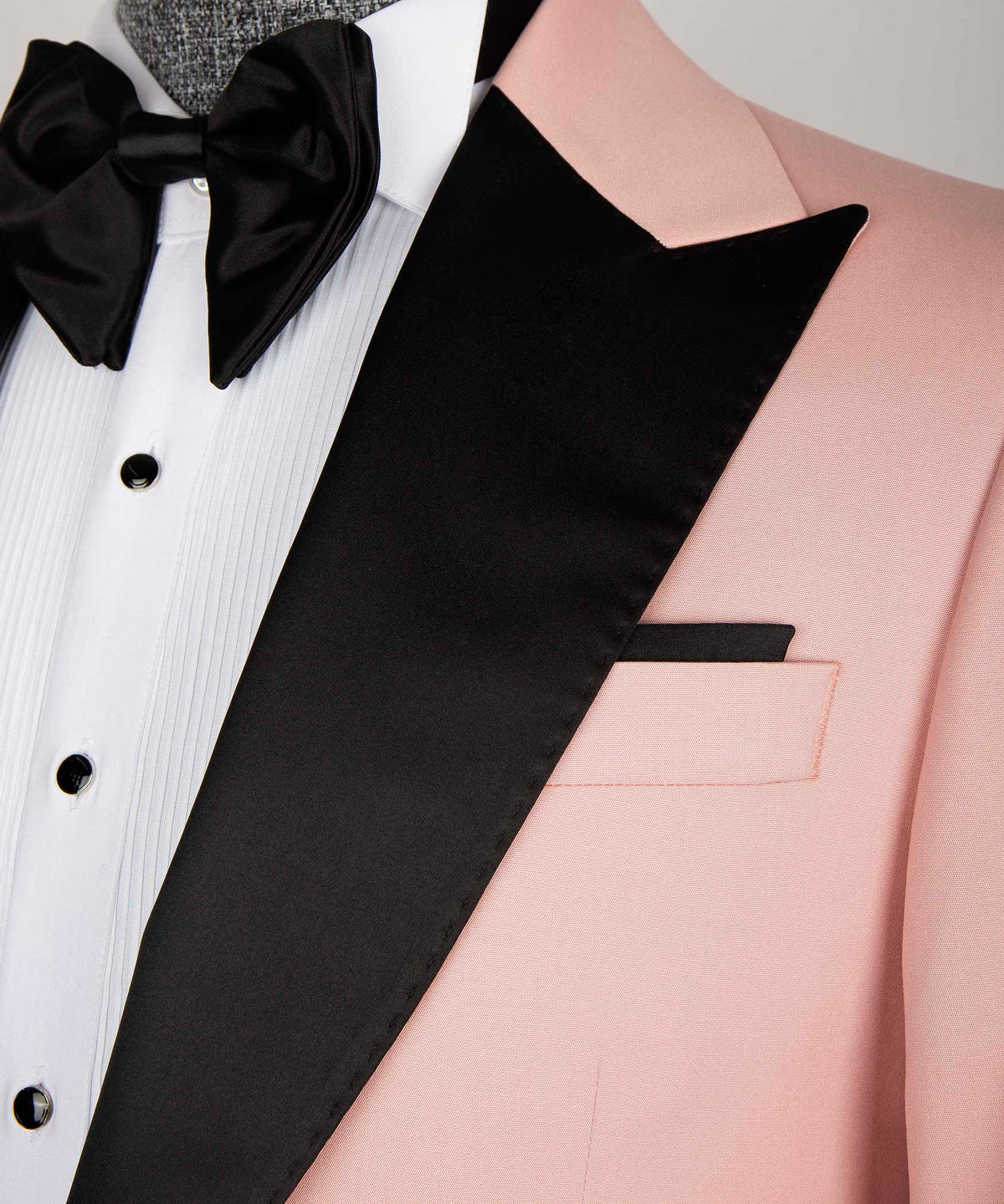 Pink - Black Lapel Tuxedo
