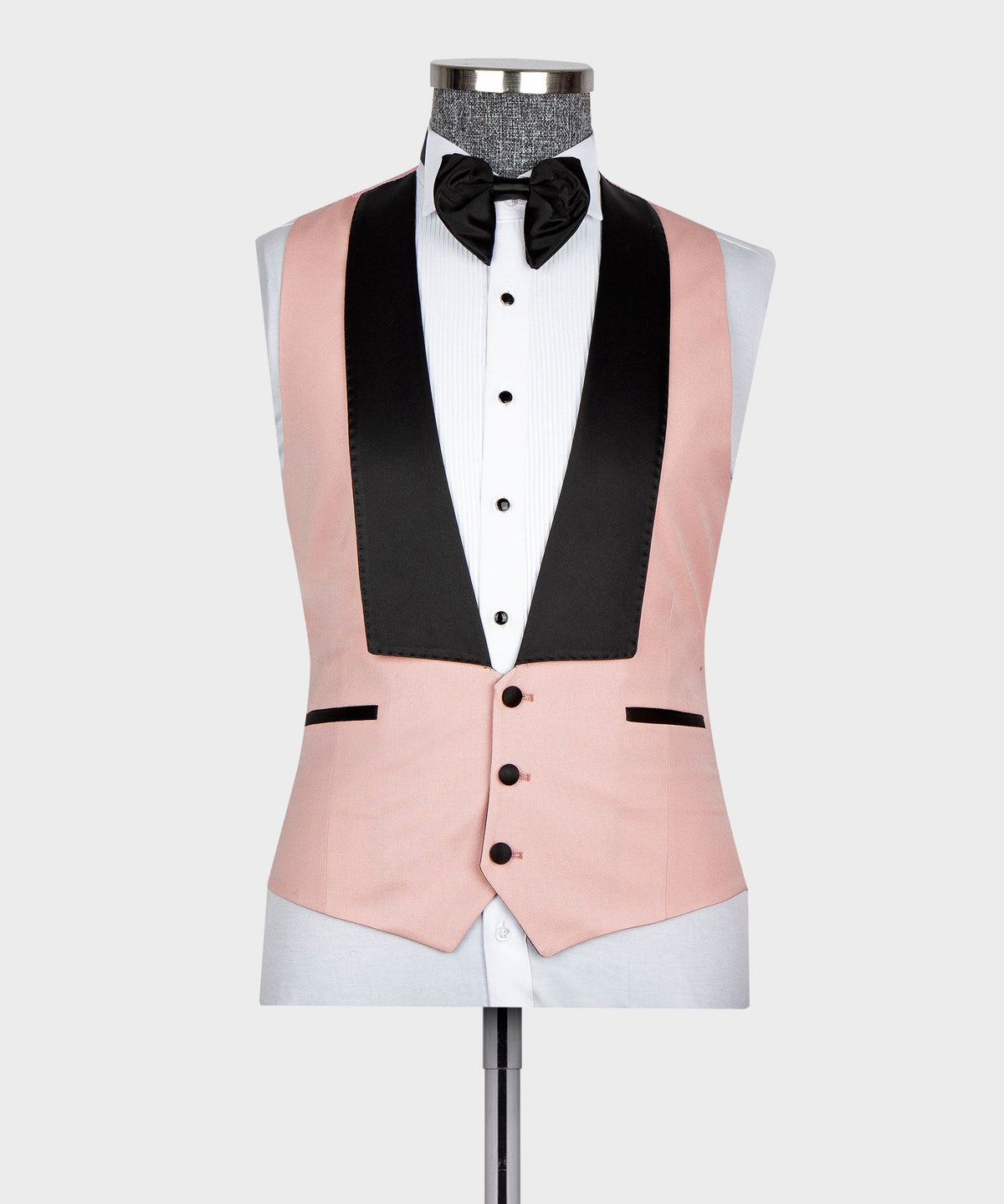 Pink - Black Lapel Tuxedo