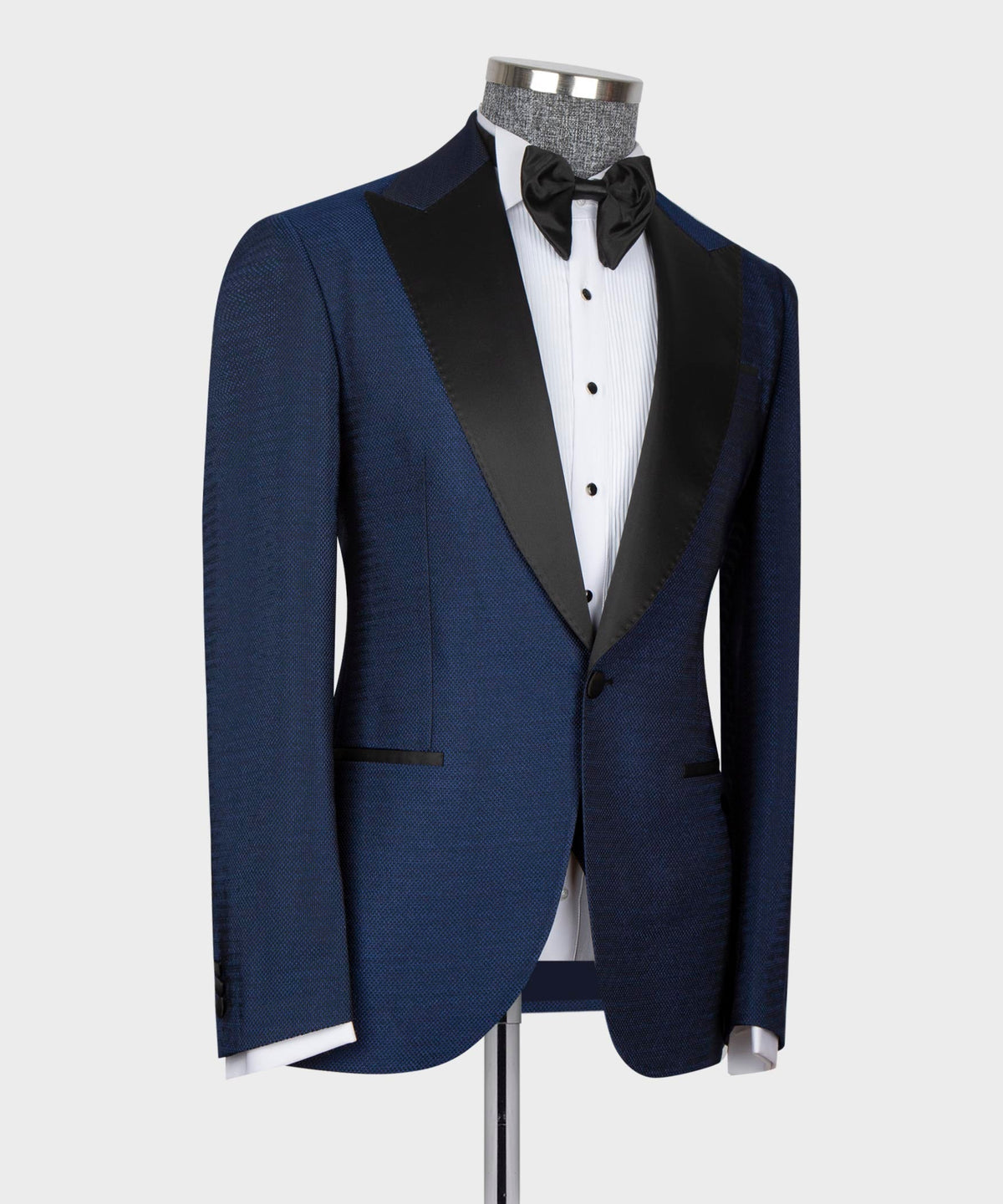 Navy Blue - Black Lapel Tuxedo