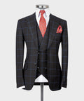 Black Three-Piece Suit - Style 16