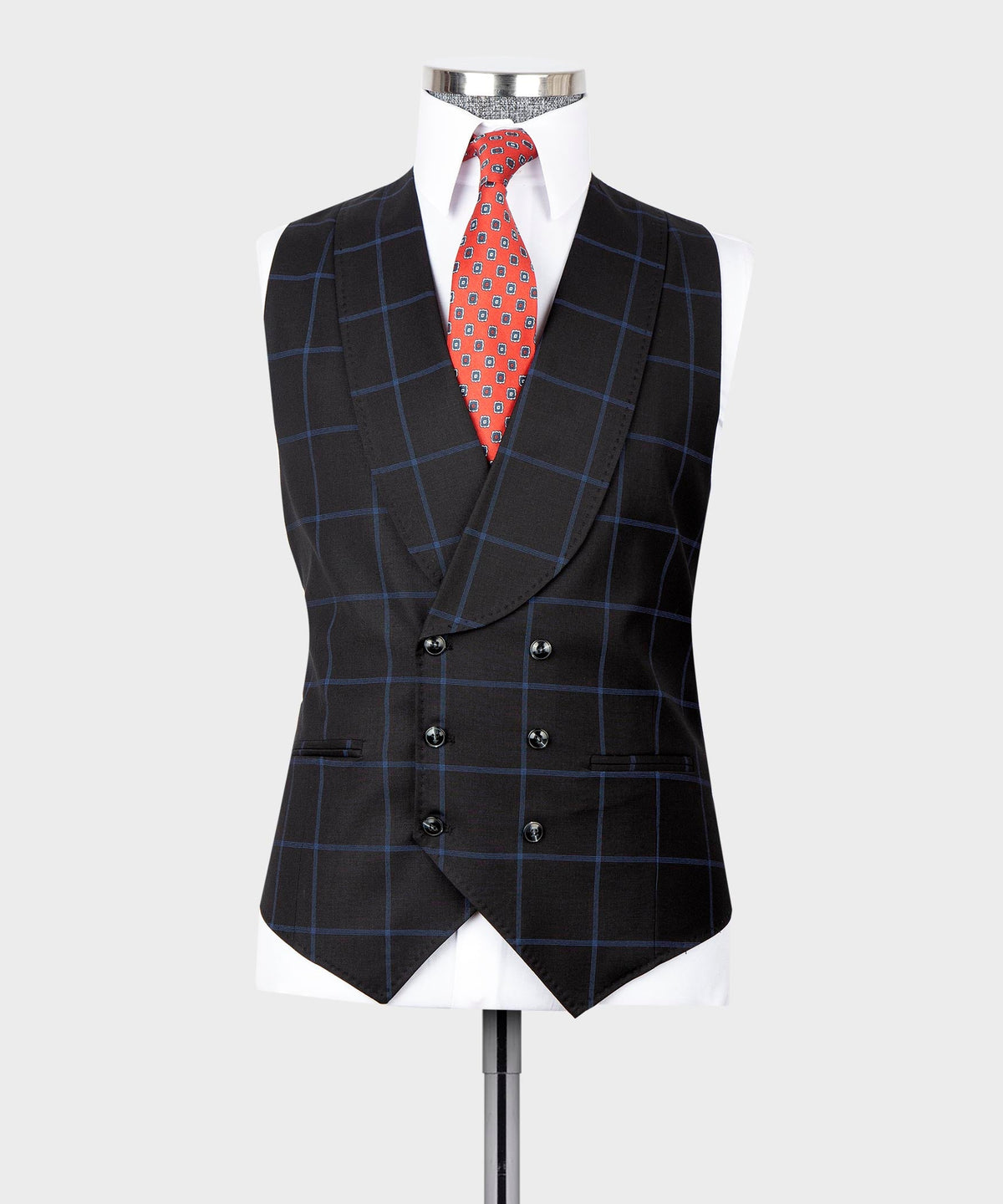 Black Three-Piece Suit - Style 16