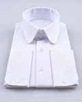 White Round Collar Shirt