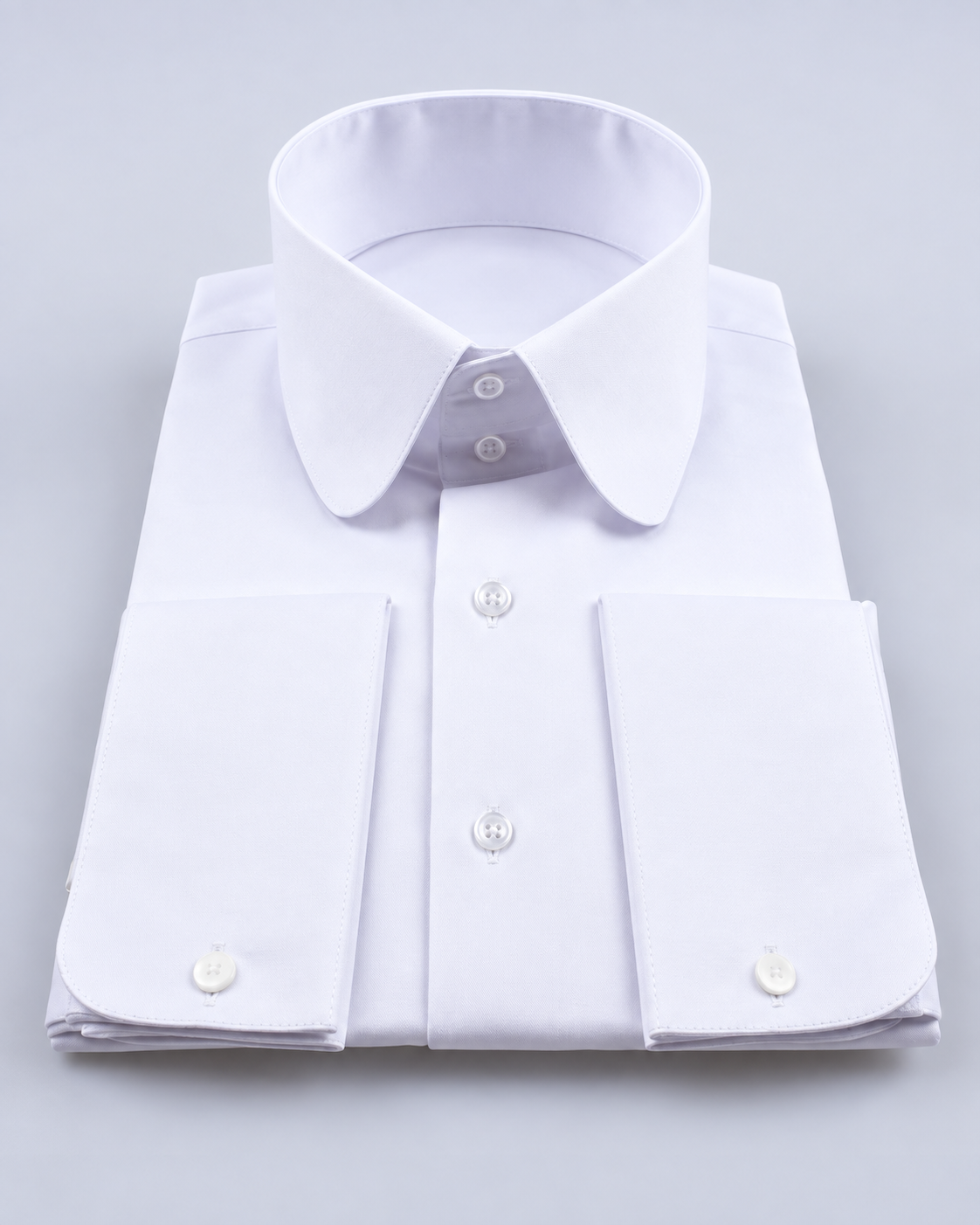 White Round Collar Shirt
