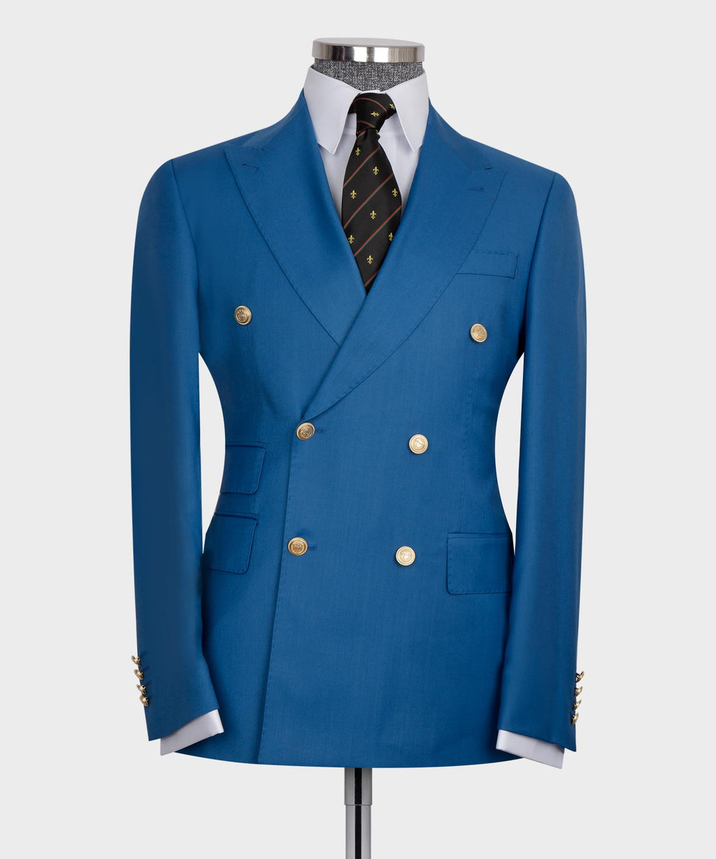 Double-Breasted Gold-Button Suit - Style 12