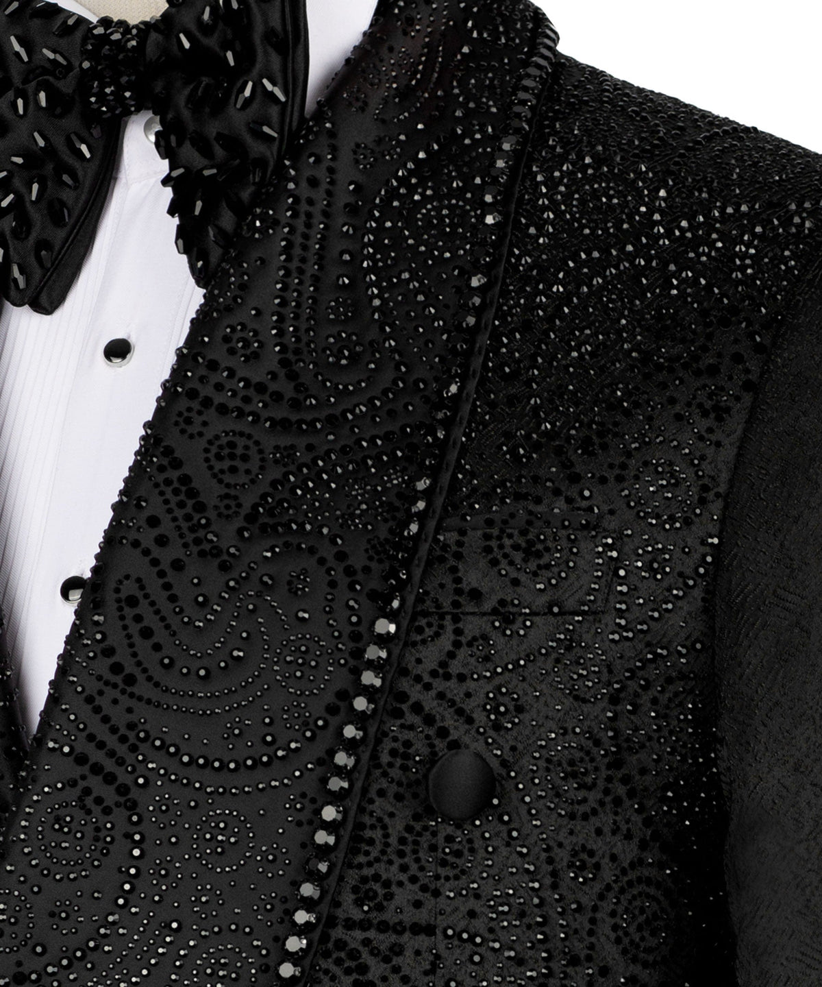 Black Embroidered Tuxedo - Style 05