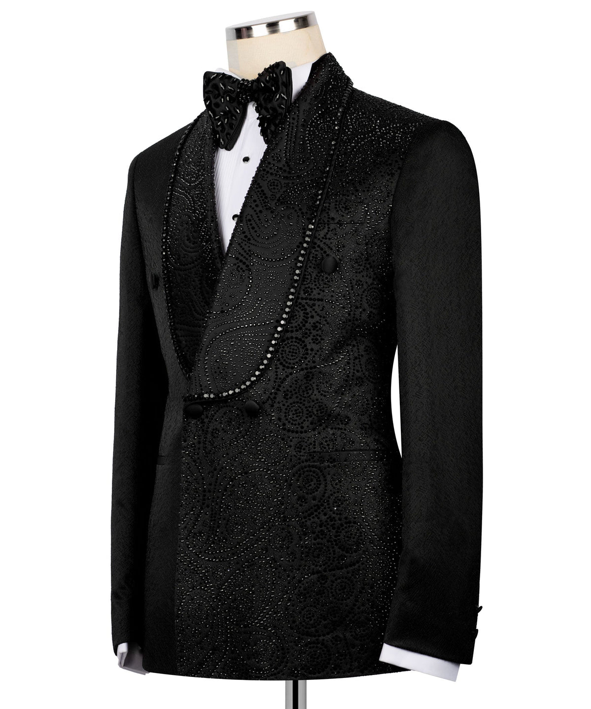 Black Embroidered Tuxedo - Style 05