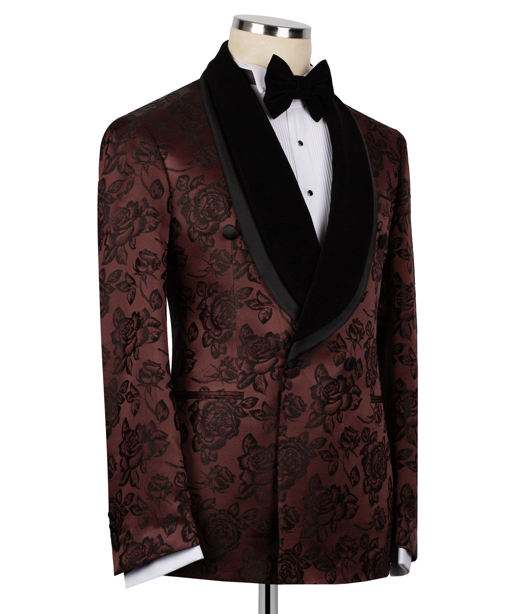 Black Double-Breasted Tuxedo - Style 05