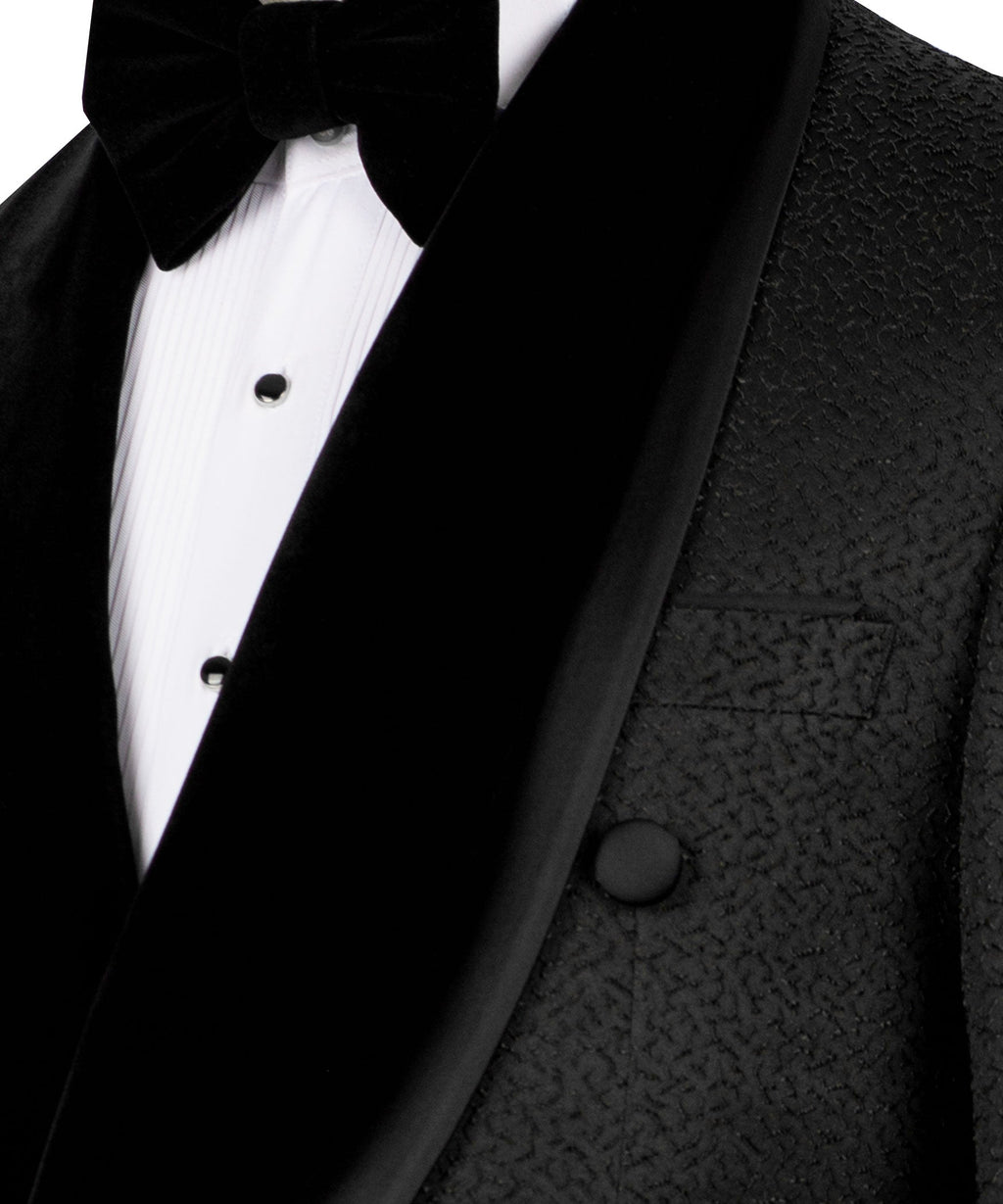 Black Double-Breasted Tuxedo - Style 04