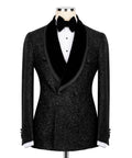 Black Double-Breasted Tuxedo - Style 03