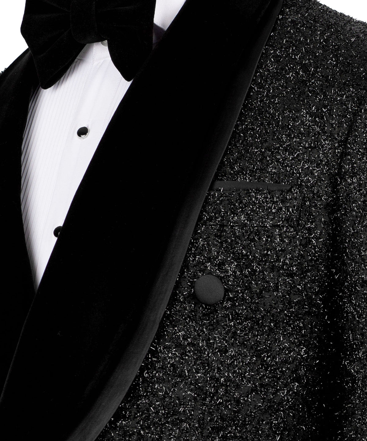 Black Double-Breasted Tuxedo - Style 03