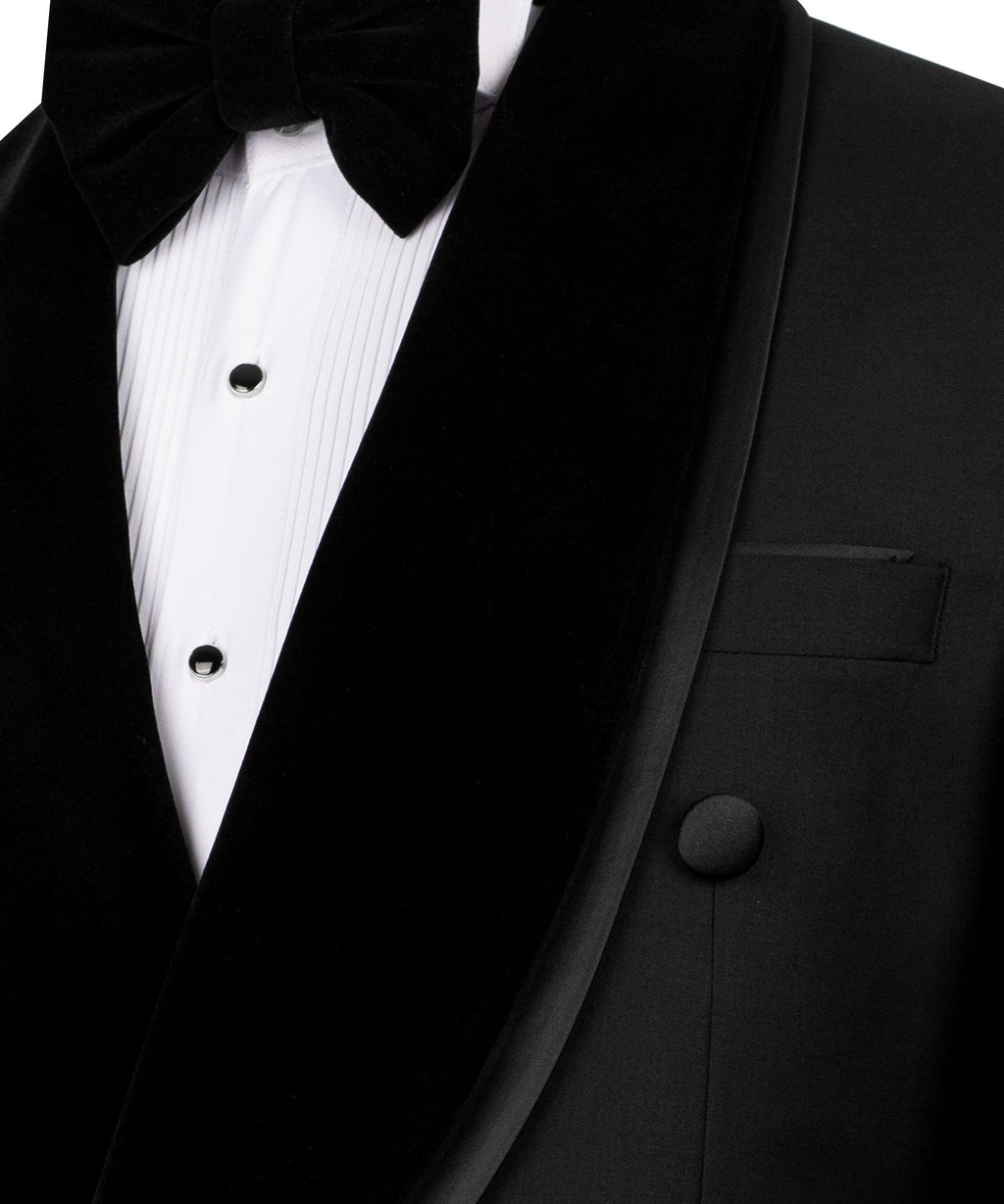 Black Double-Breasted Tuxedo - Style 02
