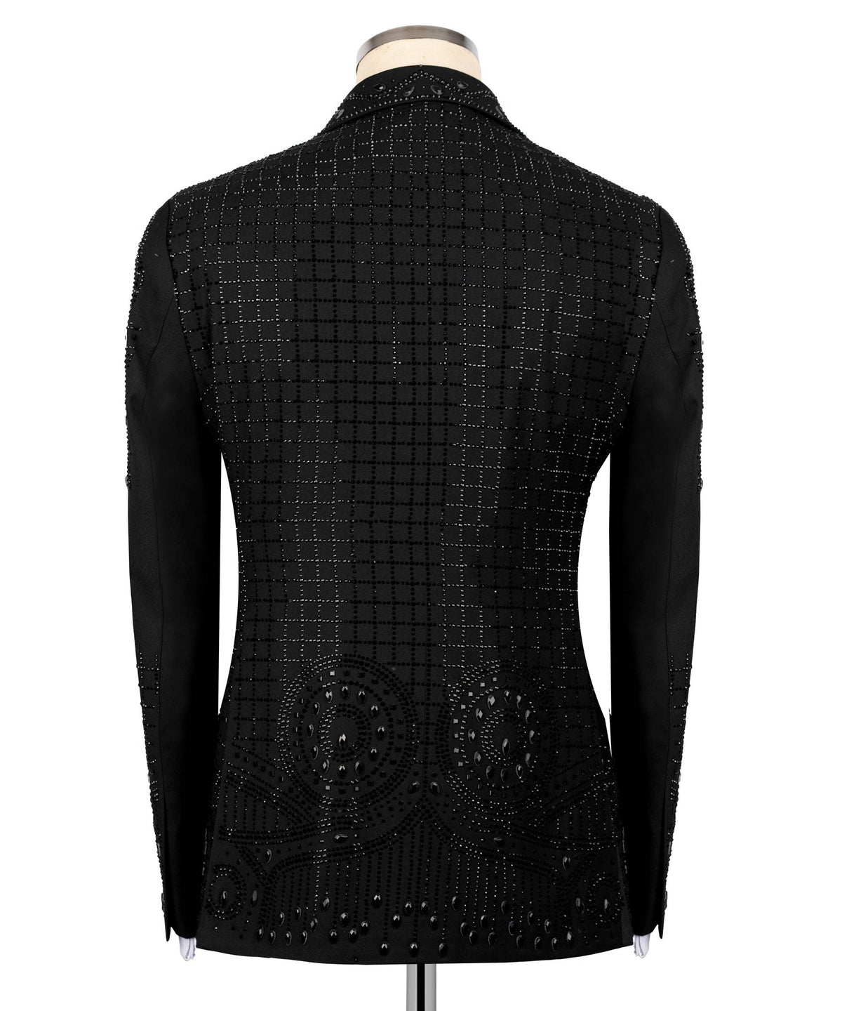 Black Embroidered Detail Tuxedo - Style 01