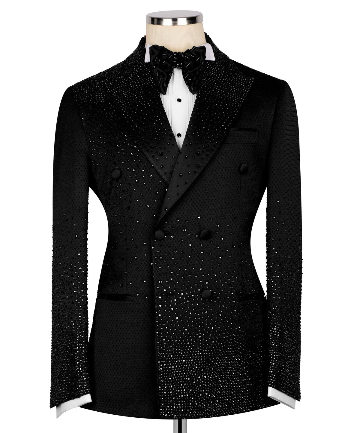 Black Embroidered Tuxedo - Style 01