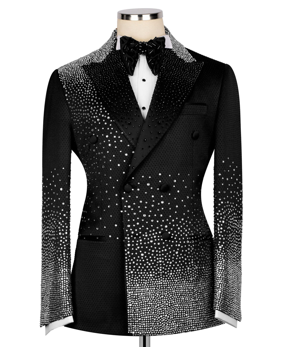 Black Embroidered Tuxedo - Style 02