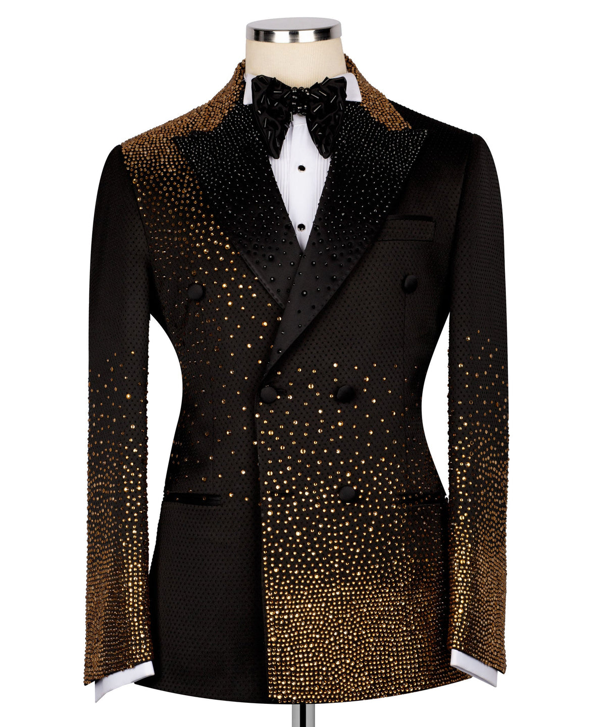 Black Embroidered Tuxedo - Style 03