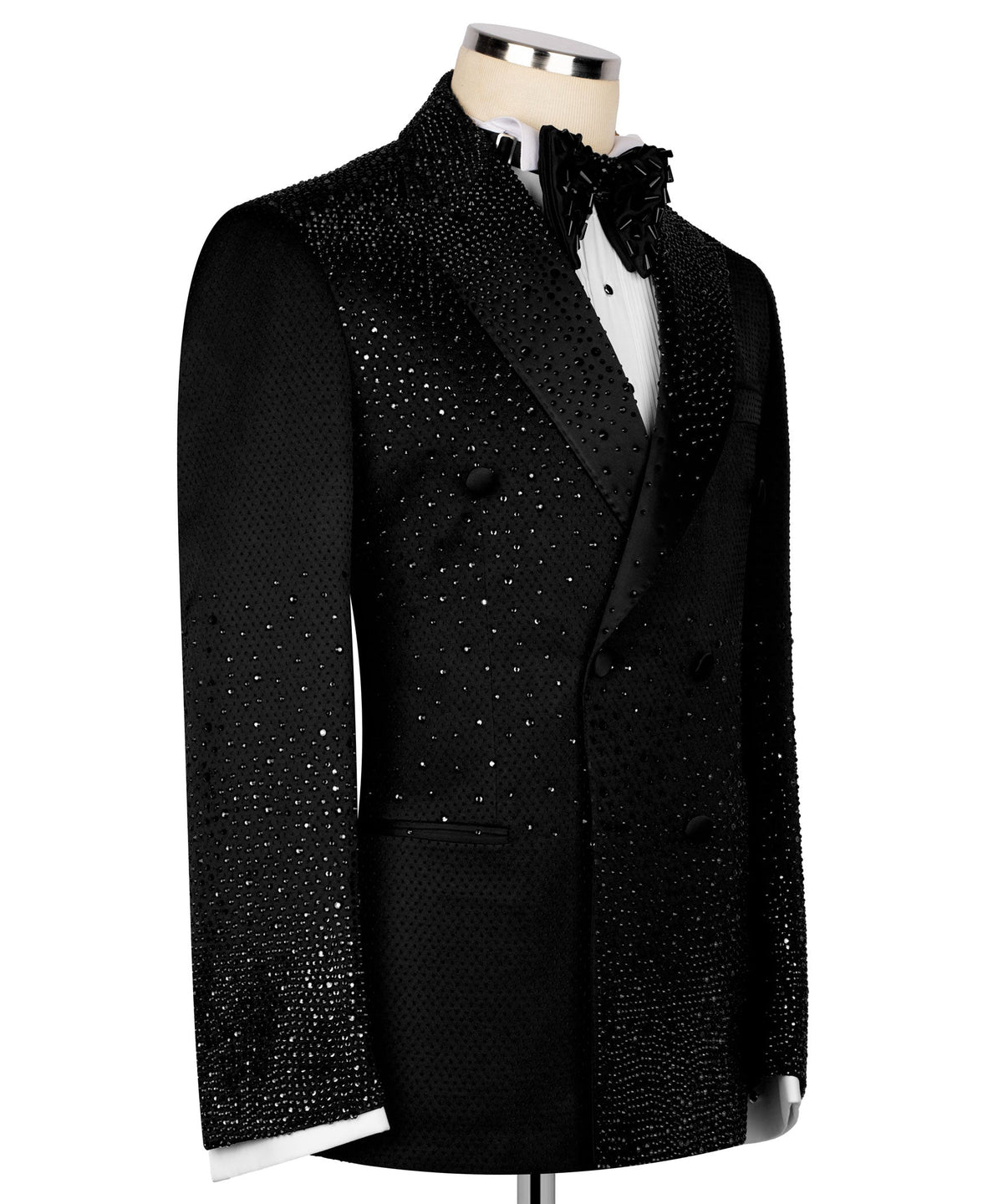 Black Embroidered Tuxedo - Style 01