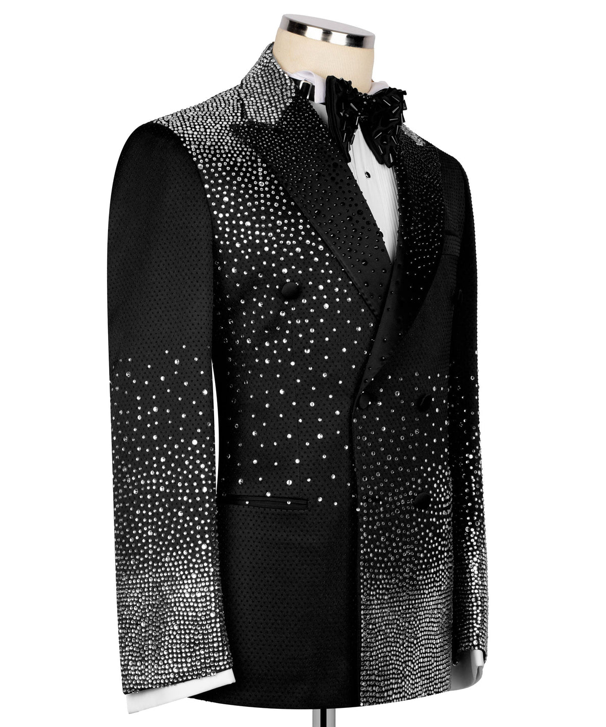 Black Embroidered Tuxedo - Style 02
