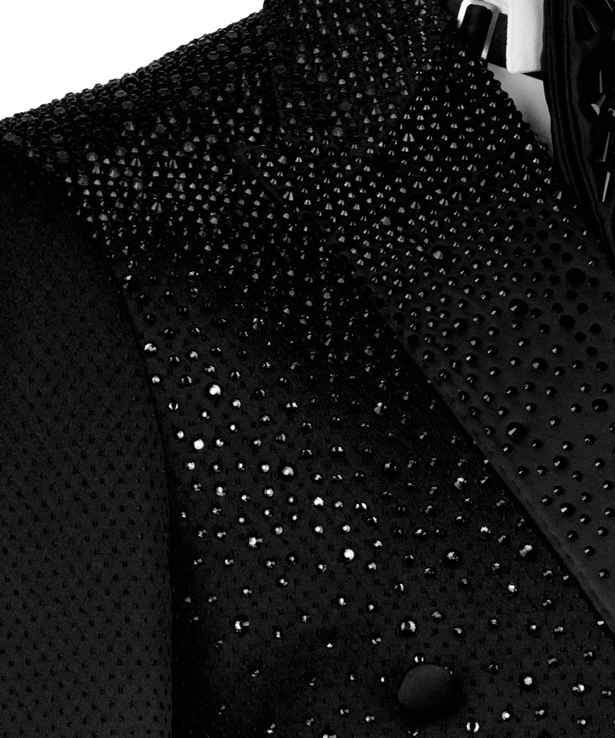 Black Embroidered Tuxedo - Style 01