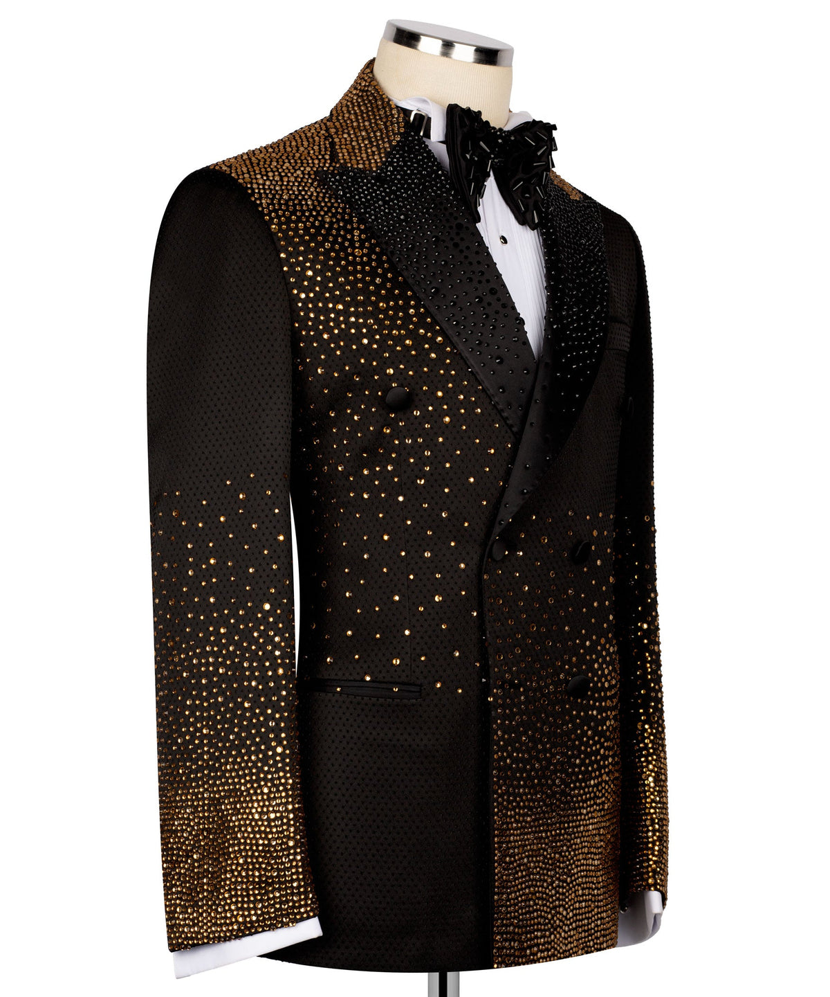 Black Embroidered Tuxedo - Style 03
