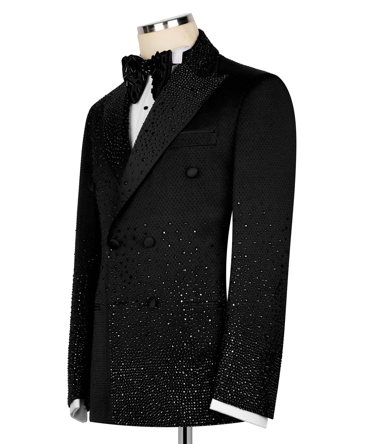 Black Embroidered Tuxedo - Style 01