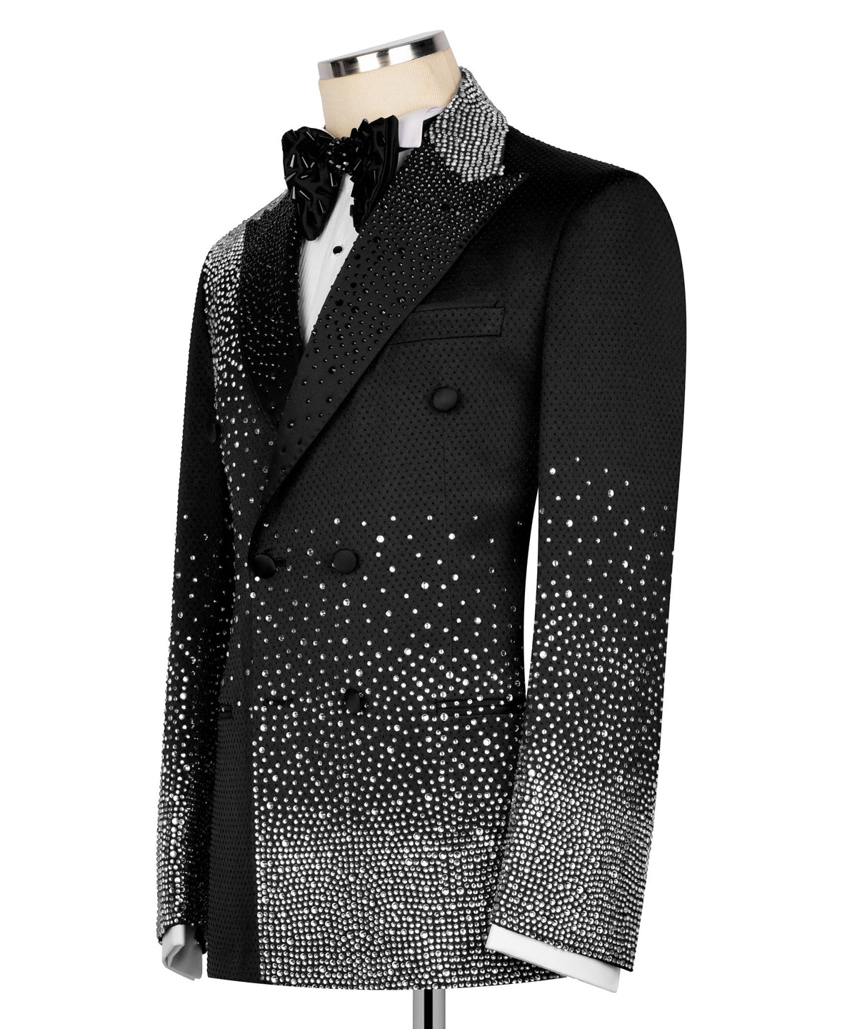Black Embroidered Tuxedo - Style 02