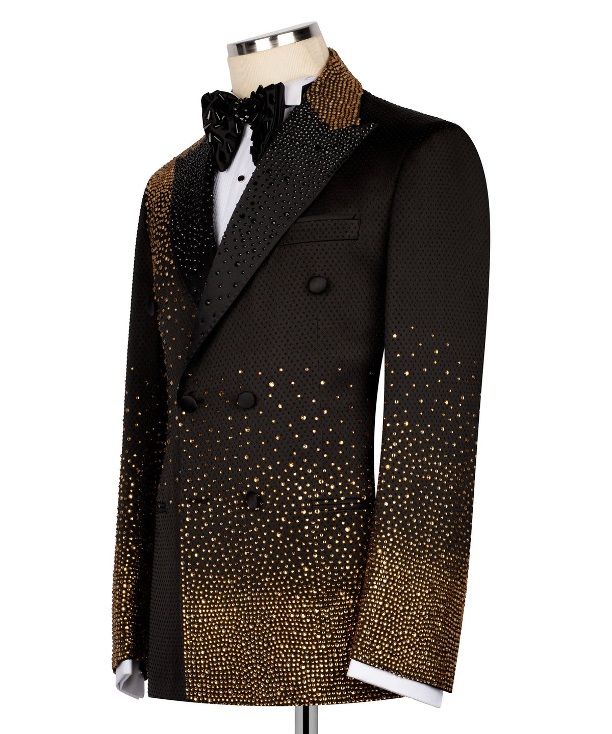 Black Embroidered Tuxedo - Style 03