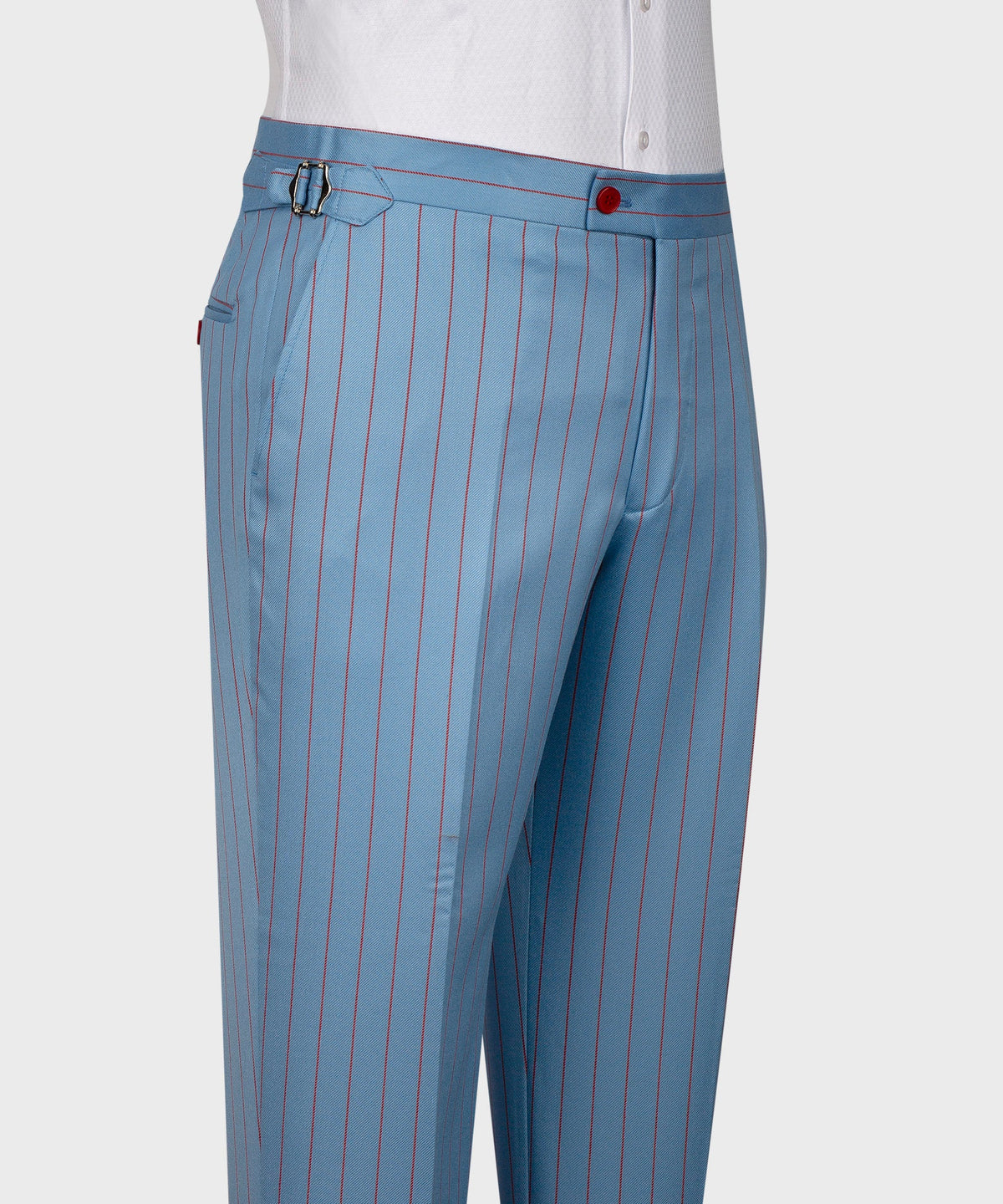 Striped Three-Piece Suit - Blue/red Striped