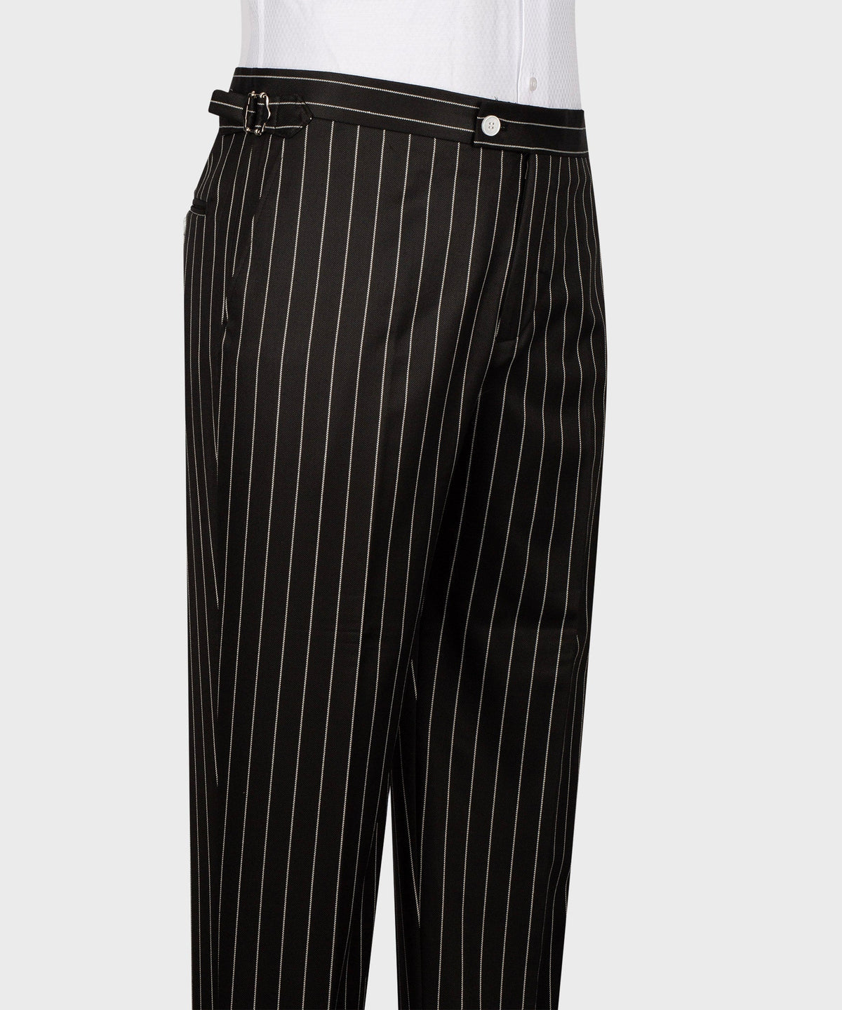 Striped Three-Piece Suit - Black