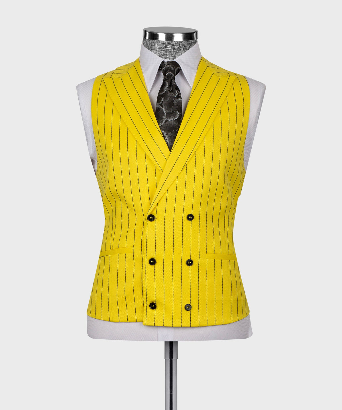 Striped Three-Piece Suit - Yellow