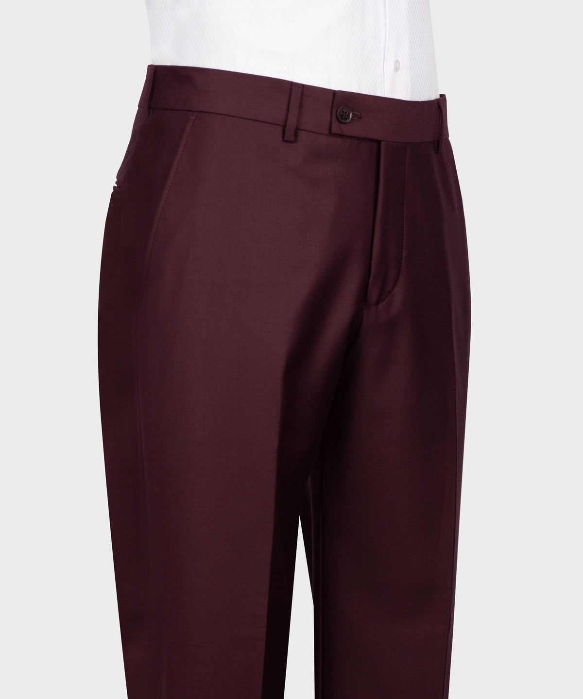 Burgundy Double-Breasted Suit - Style 03