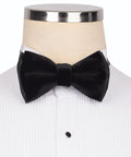 Black Velvet Bow Tie - Style 01