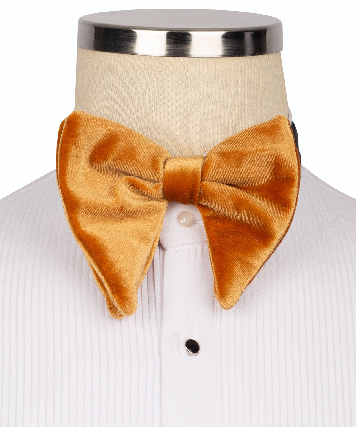 Orange Velvet Bow Tie