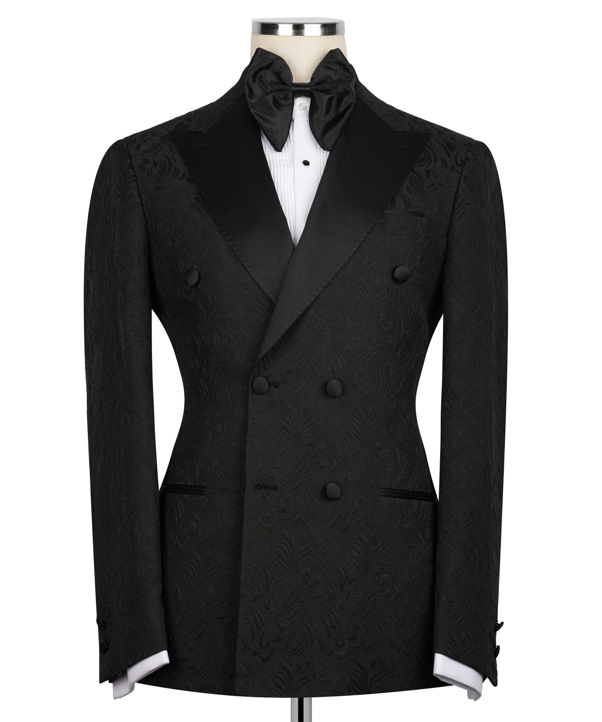 Black Double-Breasted Tuxedo - Style 13