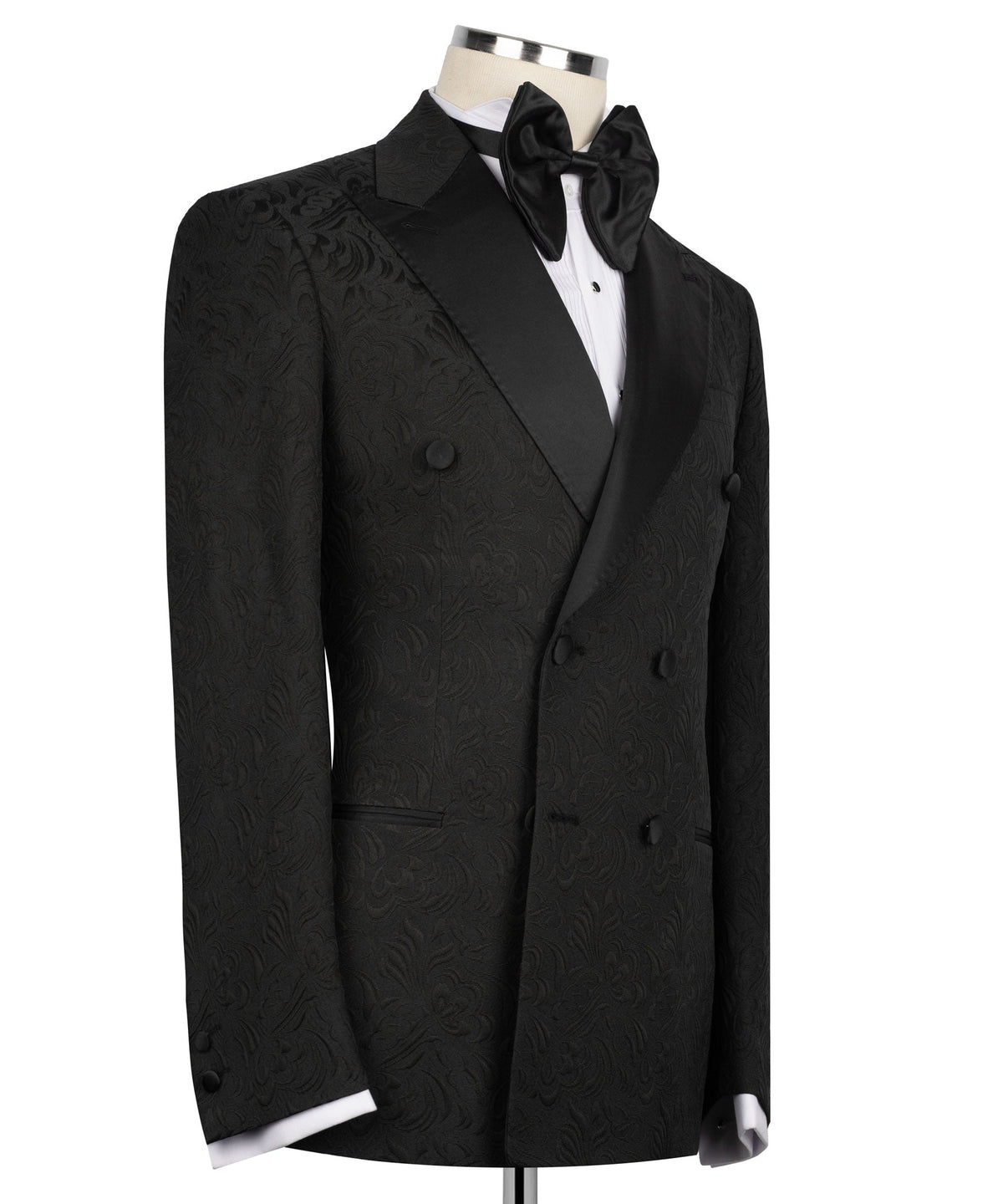 Black Double-Breasted Tuxedo - Style 13
