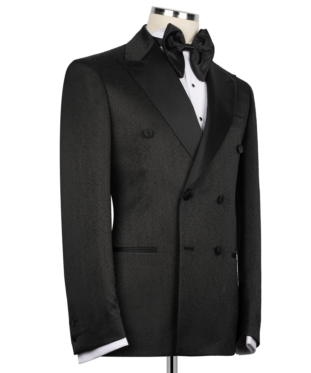 Black Double-Breasted Tuxedo - Style 12