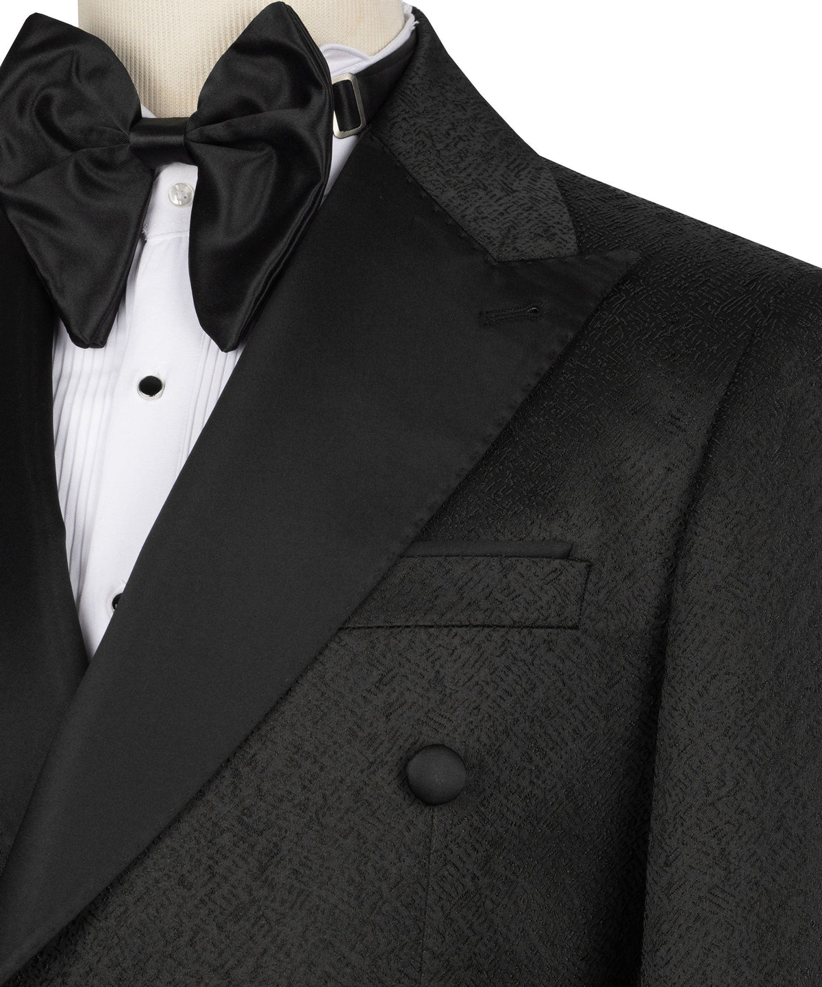 Black Double-Breasted Tuxedo - Style 12