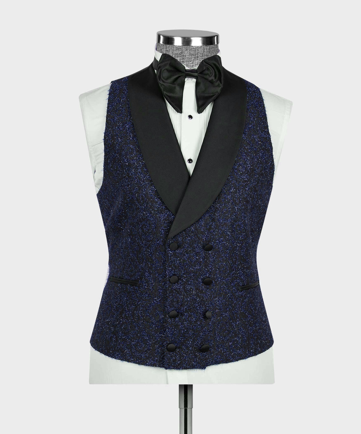 Dark Blue Shimmer Tuxedo - Style 02