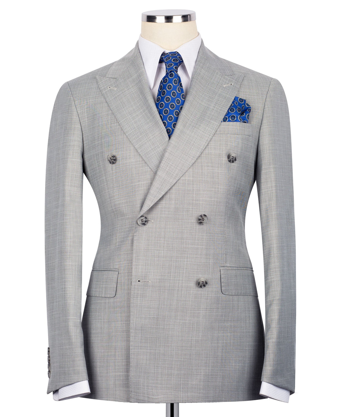 Double-Breasted Gray Suit