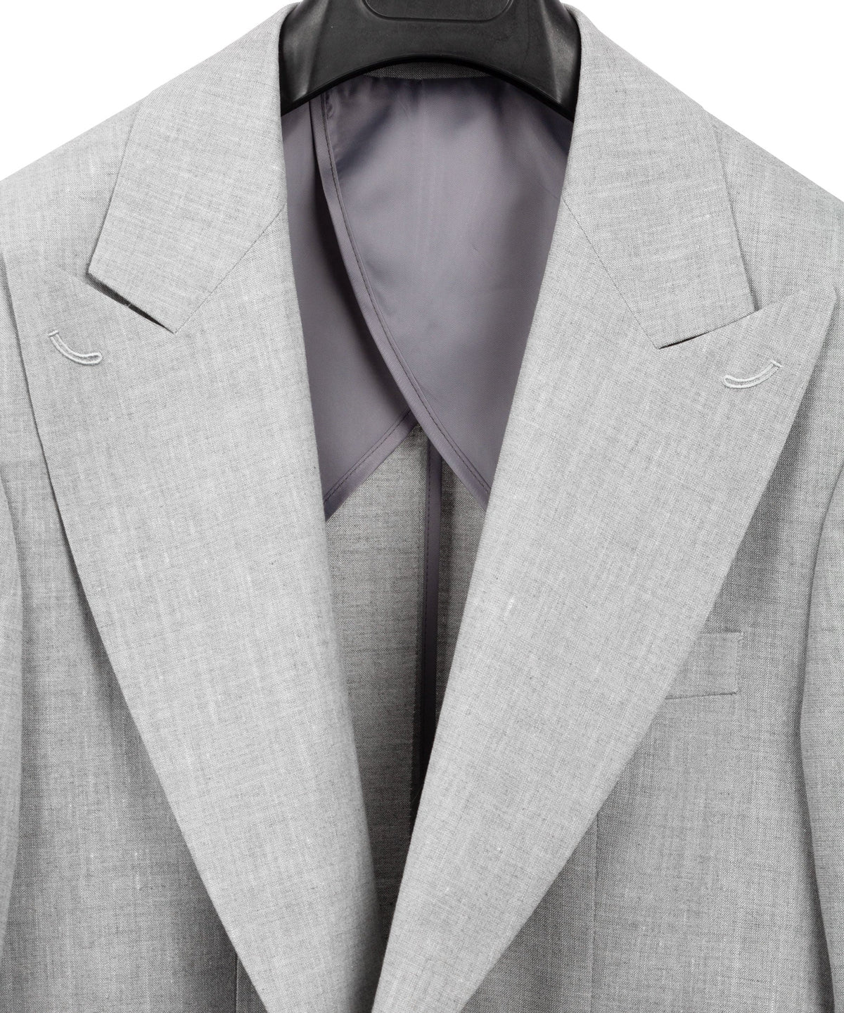 Silver Textured Two-Piece Suit