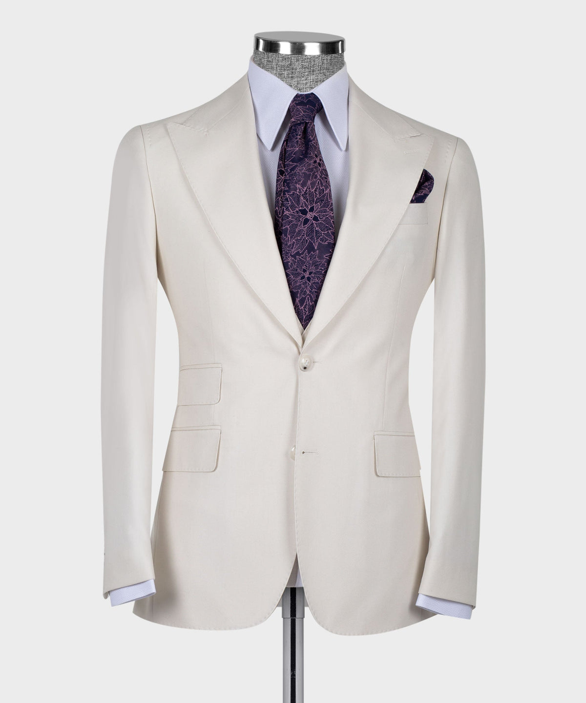 Silver Three-Piece Suit - Style 02