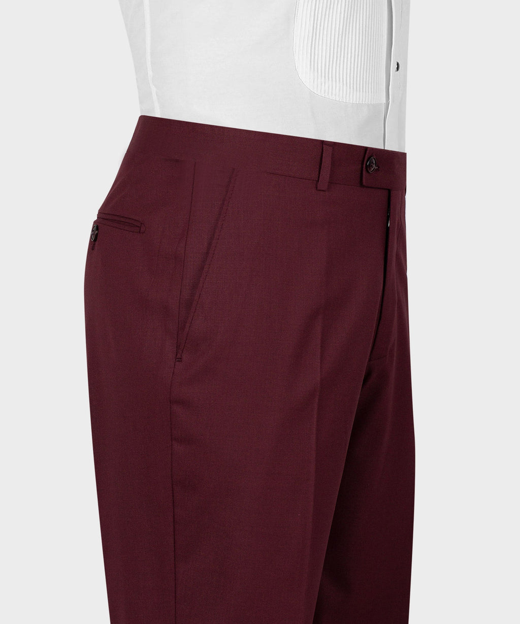 Burgundy Three-Piece Suit - Style 05