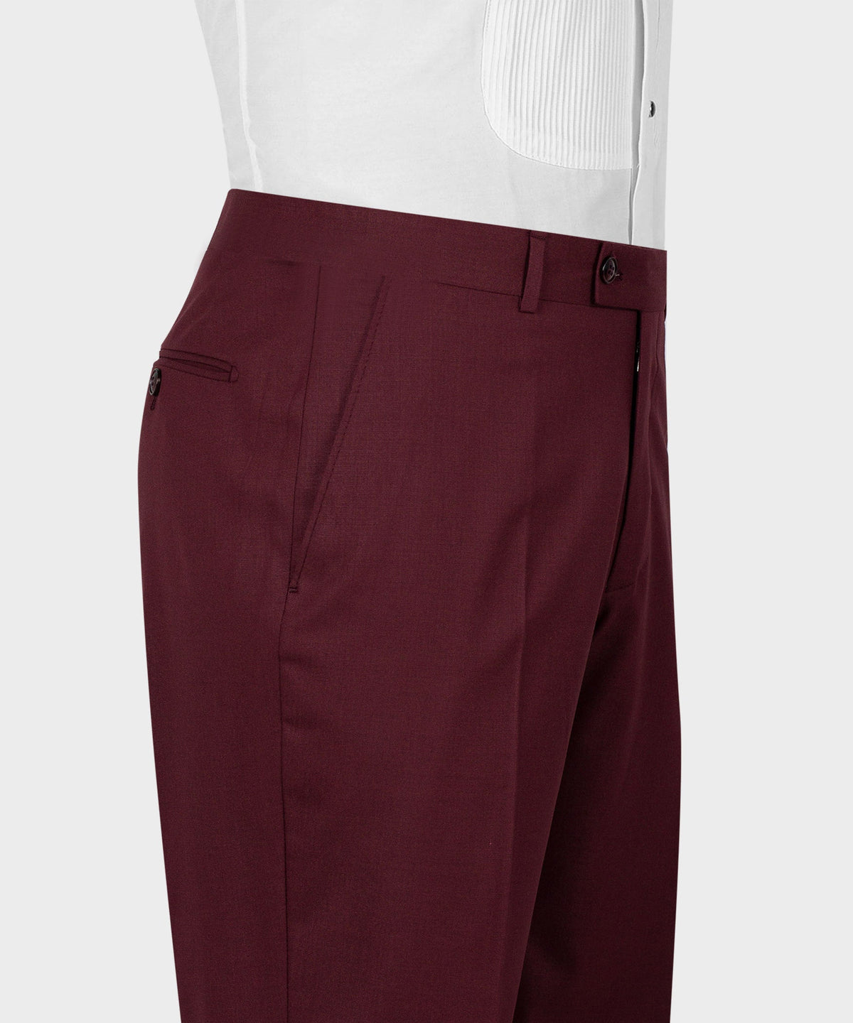 Burgundy Three-Piece Suit - Style 05