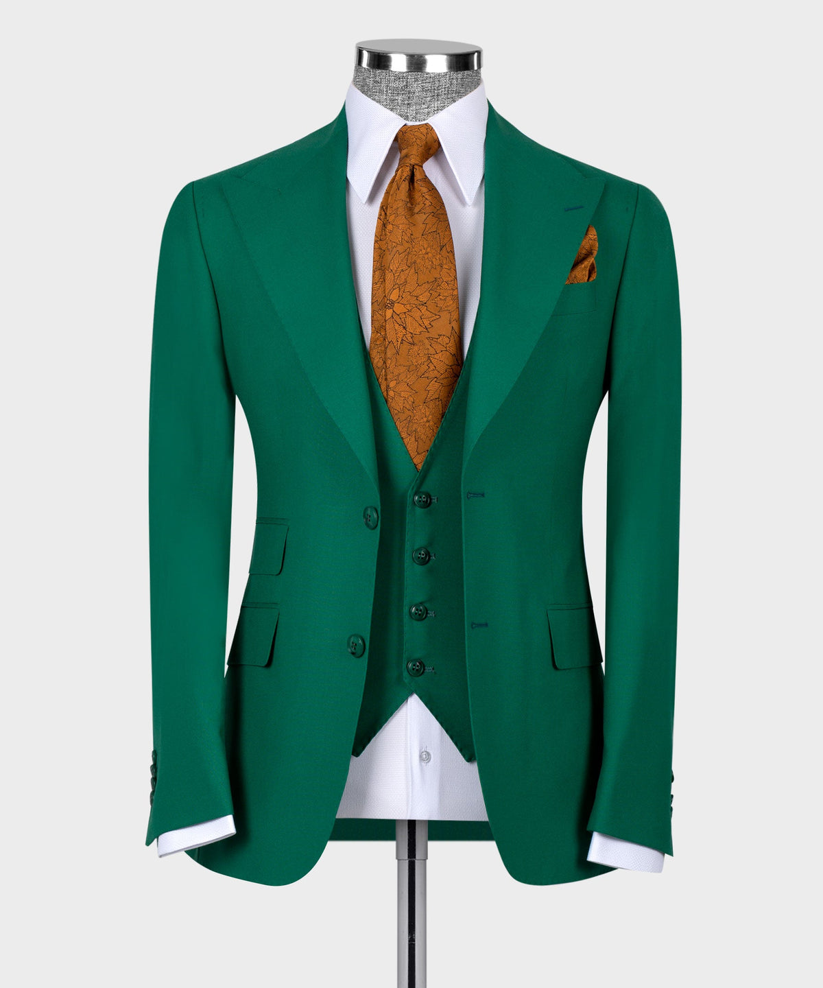 Teal Three-Piece Suit - Style 01