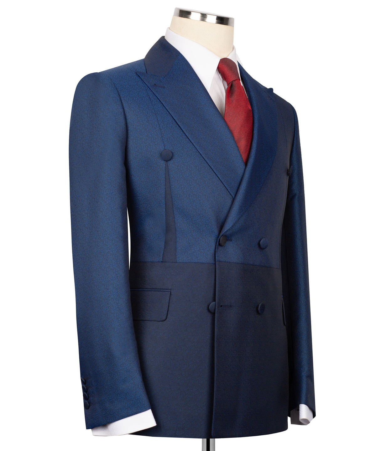 Double Color Classic Suit - Blue