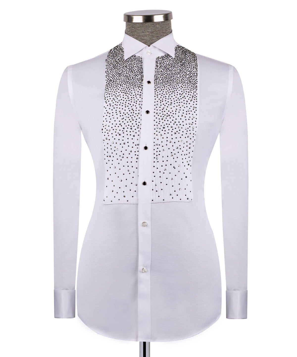 Silver Stone-Embellished Tuxedo - Style 03