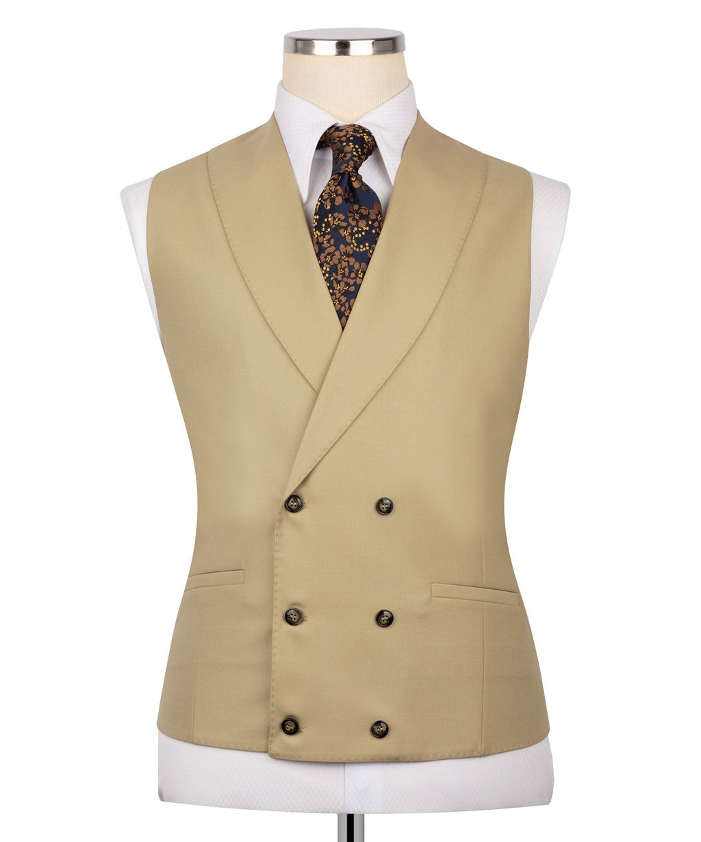 Beige Three-Piece Suit - Style 01