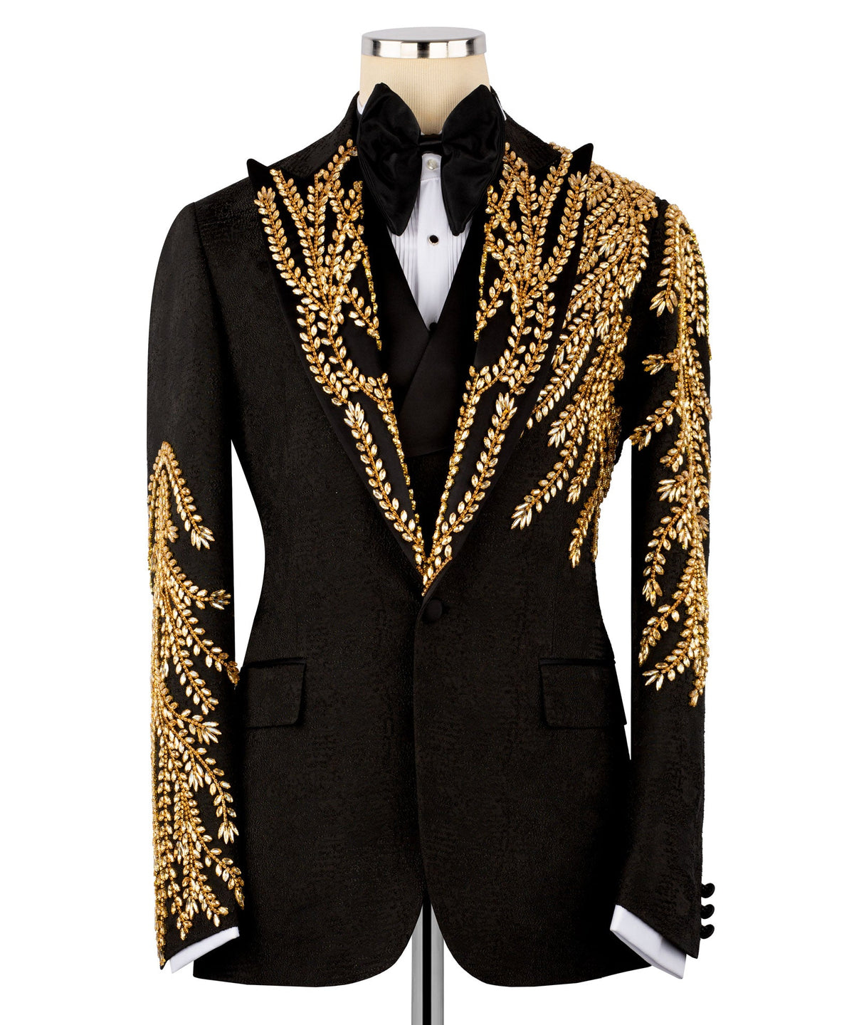 Black Embroidered Tuxedo - Style 10