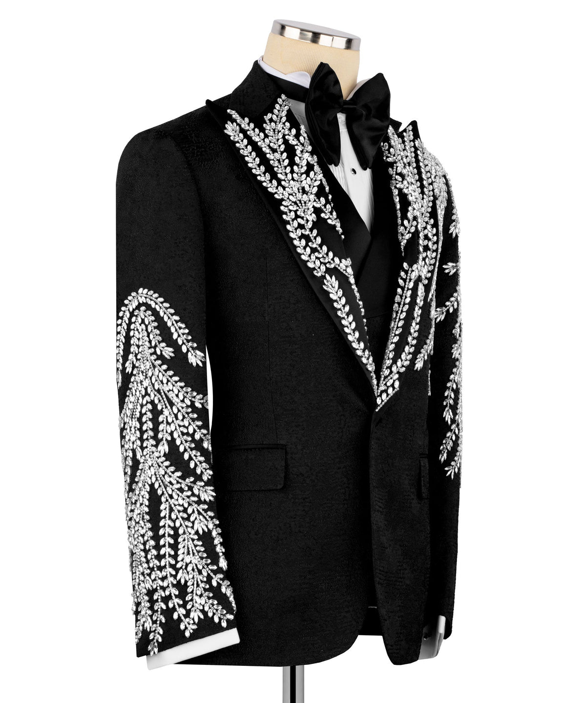 Black Embroidered Tuxedo - Style 11